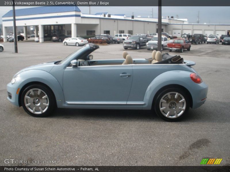 Denim Blue / Beige 2013 Volkswagen Beetle 2.5L Convertible