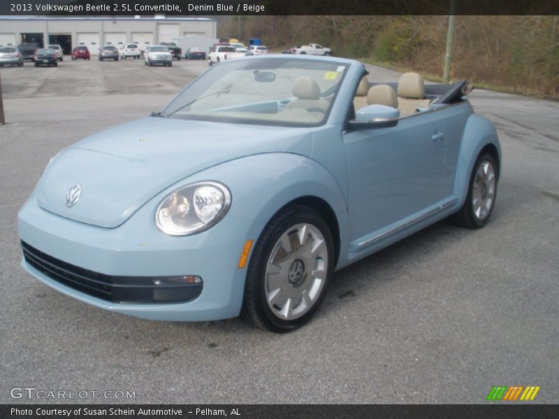 Denim Blue / Beige 2013 Volkswagen Beetle 2.5L Convertible
