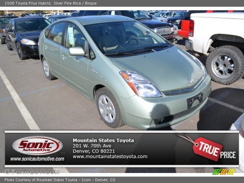 Silver Pine Mica / Bisque 2008 Toyota Prius Hybrid