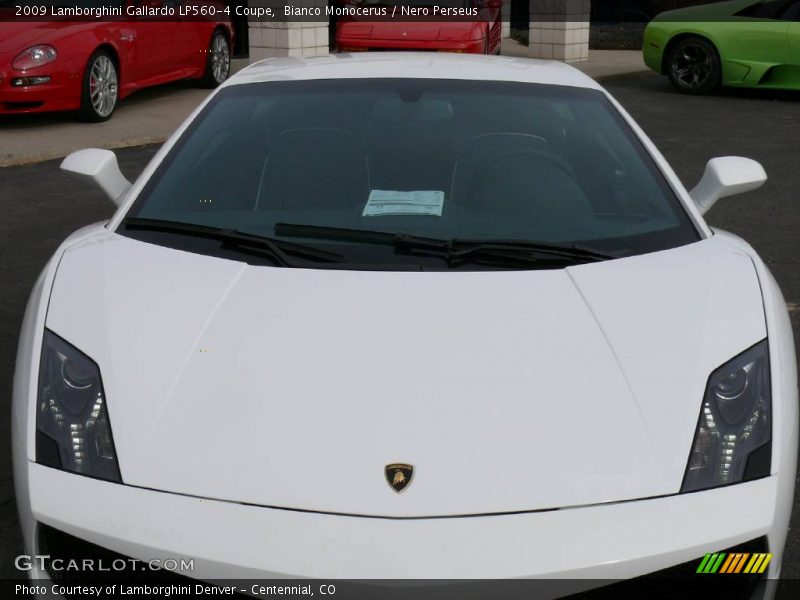 Bianco Monocerus / Nero Perseus 2009 Lamborghini Gallardo LP560-4 Coupe