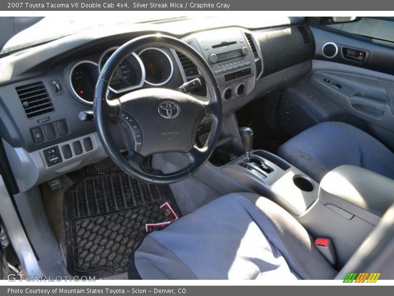 Silver Streak Mica / Graphite Gray 2007 Toyota Tacoma V6 Double Cab 4x4