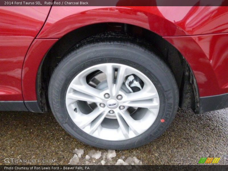 Ruby Red / Charcoal Black 2014 Ford Taurus SEL