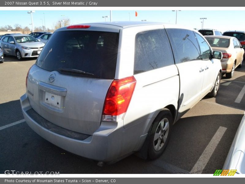 Silver Mist Metallic / Gray 2007 Nissan Quest 3.5 S