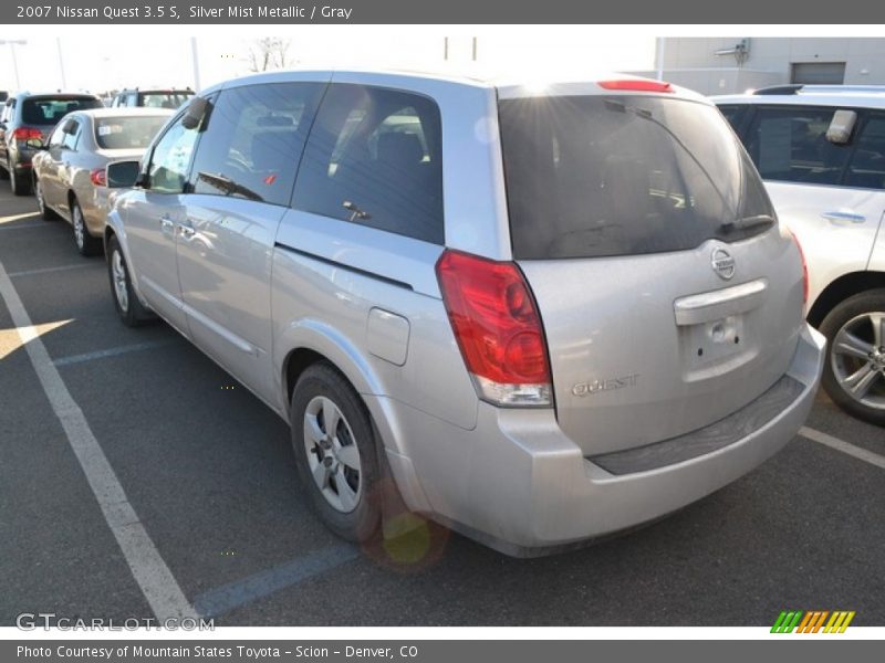Silver Mist Metallic / Gray 2007 Nissan Quest 3.5 S