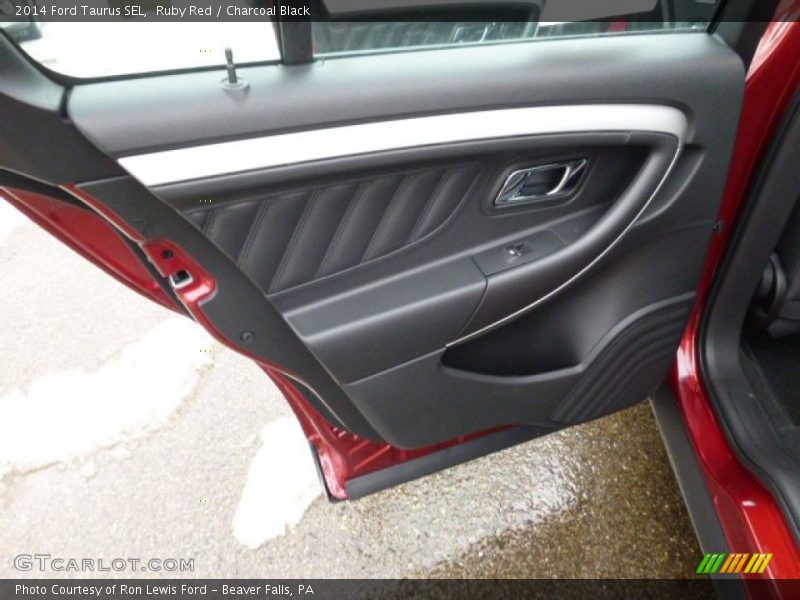 Ruby Red / Charcoal Black 2014 Ford Taurus SEL