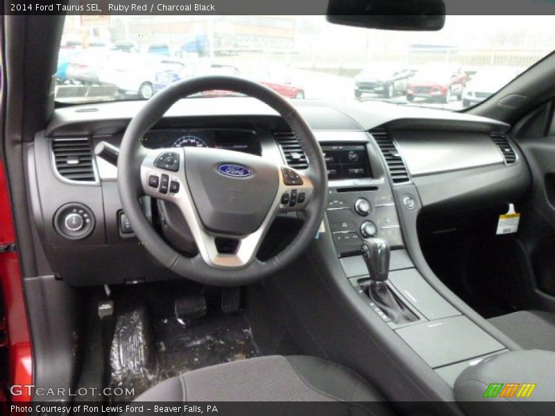Ruby Red / Charcoal Black 2014 Ford Taurus SEL