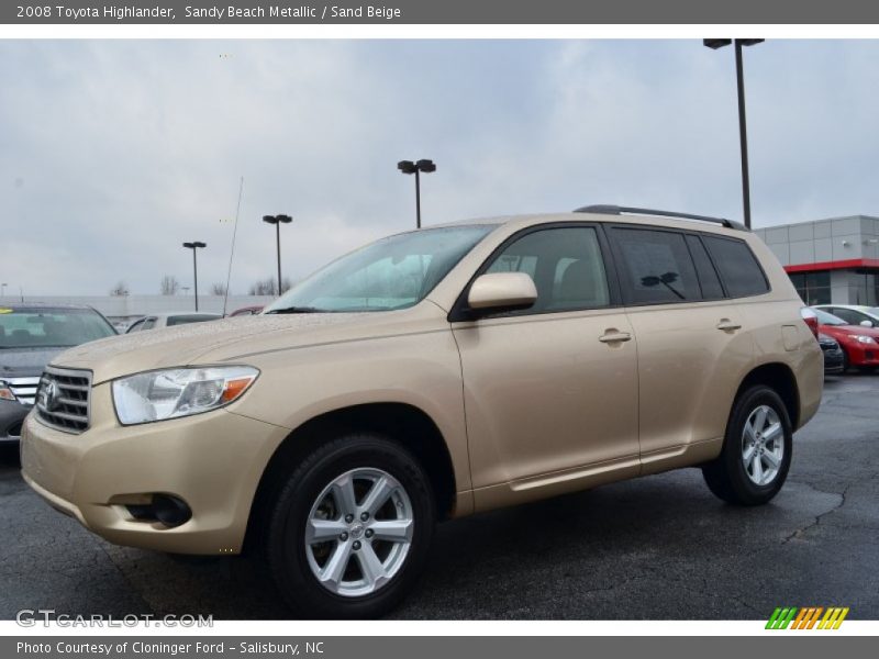 Front 3/4 View of 2008 Highlander 