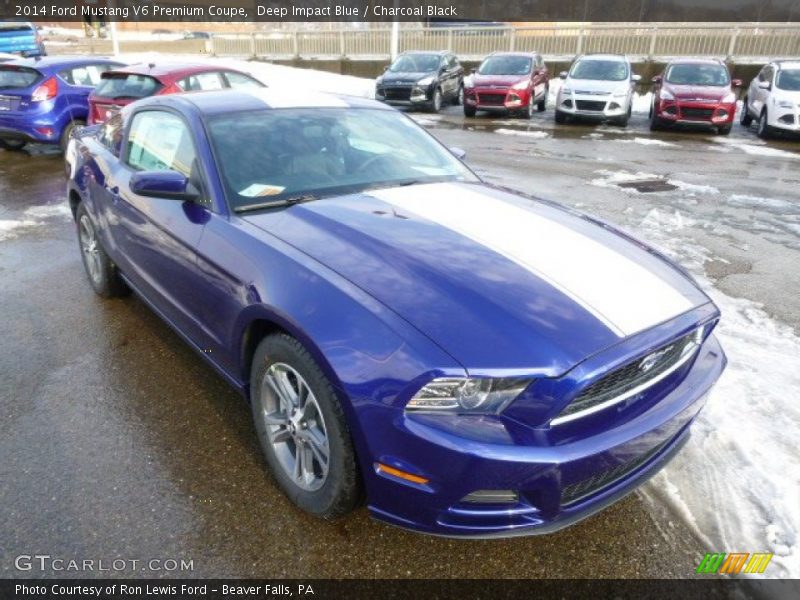 Front 3/4 View of 2014 Mustang V6 Premium Coupe