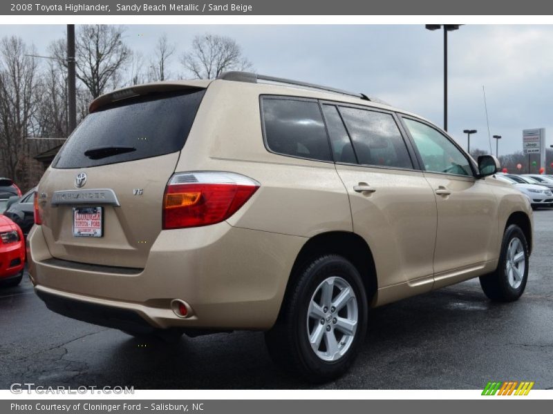Sandy Beach Metallic / Sand Beige 2008 Toyota Highlander