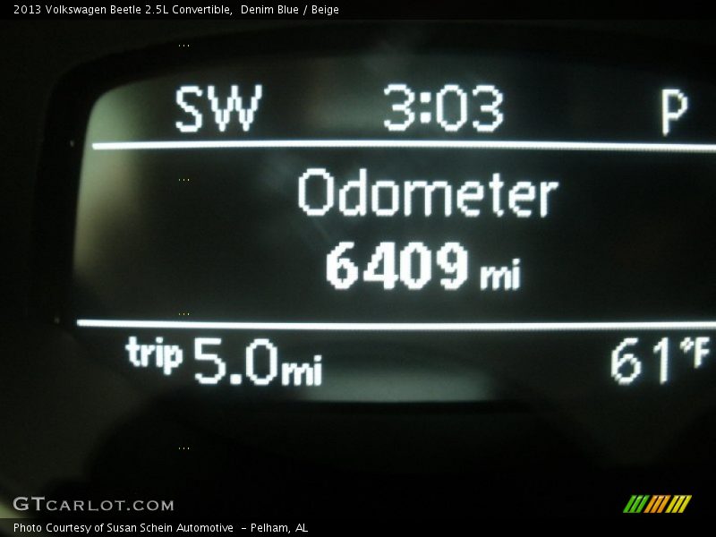Denim Blue / Beige 2013 Volkswagen Beetle 2.5L Convertible