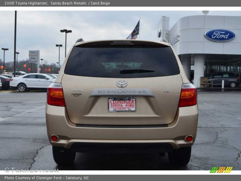 Sandy Beach Metallic / Sand Beige 2008 Toyota Highlander
