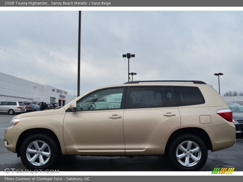 Sandy Beach Metallic / Sand Beige 2008 Toyota Highlander