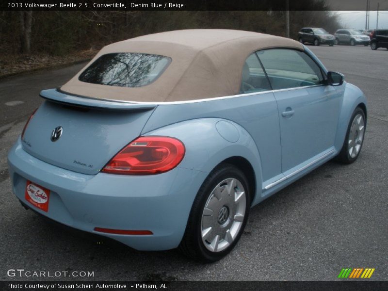 Denim Blue / Beige 2013 Volkswagen Beetle 2.5L Convertible