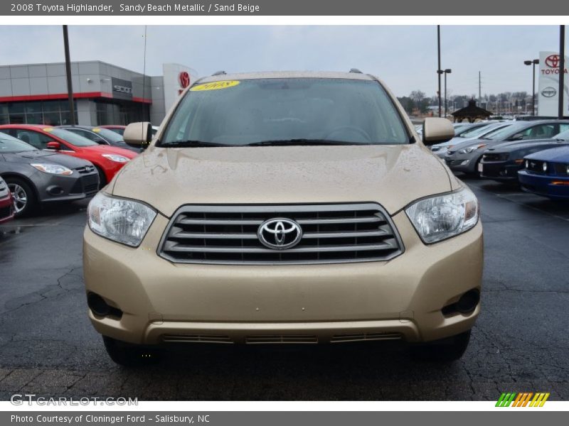 Sandy Beach Metallic / Sand Beige 2008 Toyota Highlander