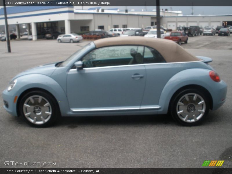 Denim Blue / Beige 2013 Volkswagen Beetle 2.5L Convertible
