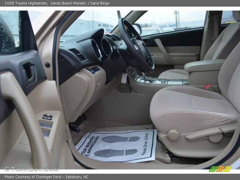 Sandy Beach Metallic / Sand Beige 2008 Toyota Highlander