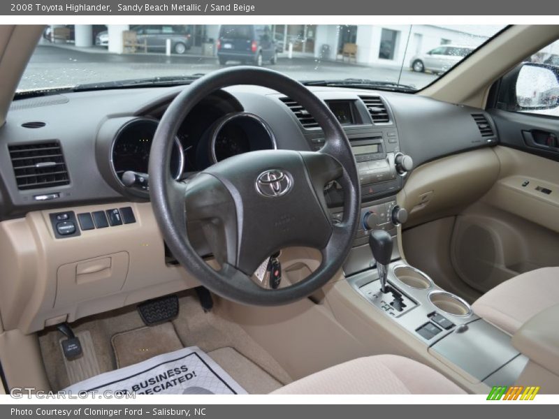  2008 Highlander  Sand Beige Interior