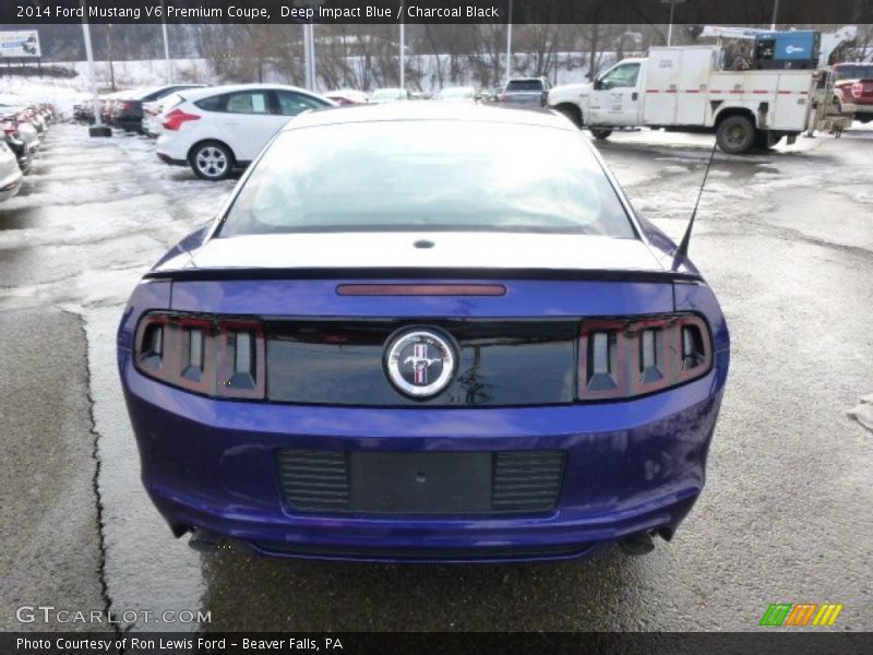 Deep Impact Blue / Charcoal Black 2014 Ford Mustang V6 Premium Coupe
