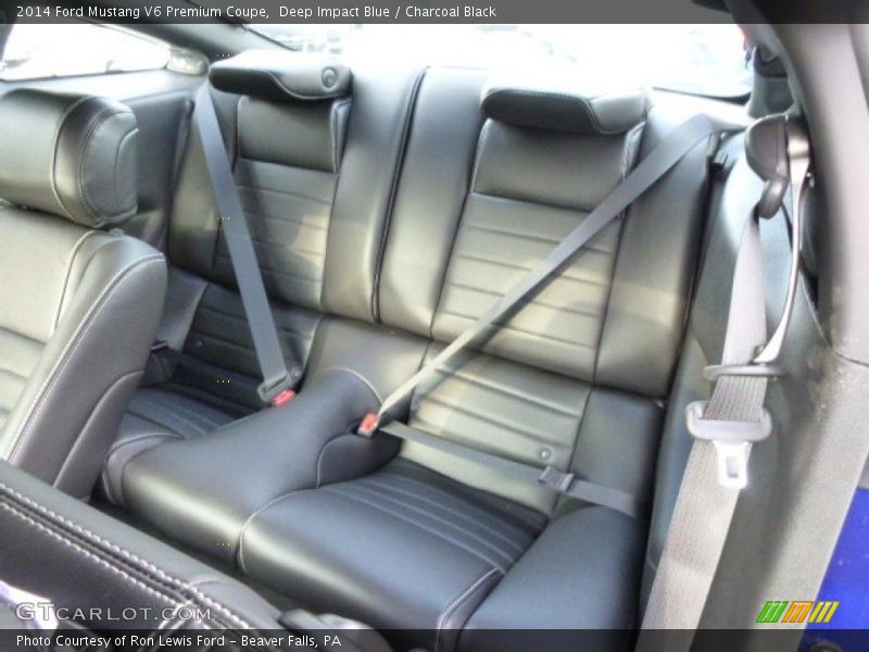 Rear Seat of 2014 Mustang V6 Premium Coupe