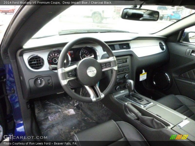 Charcoal Black Interior - 2014 Mustang V6 Premium Coupe 