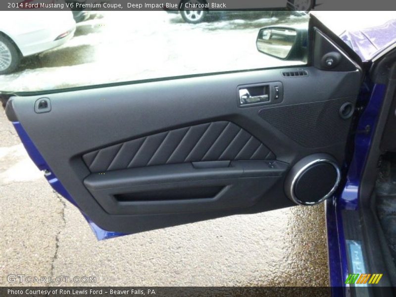 Deep Impact Blue / Charcoal Black 2014 Ford Mustang V6 Premium Coupe