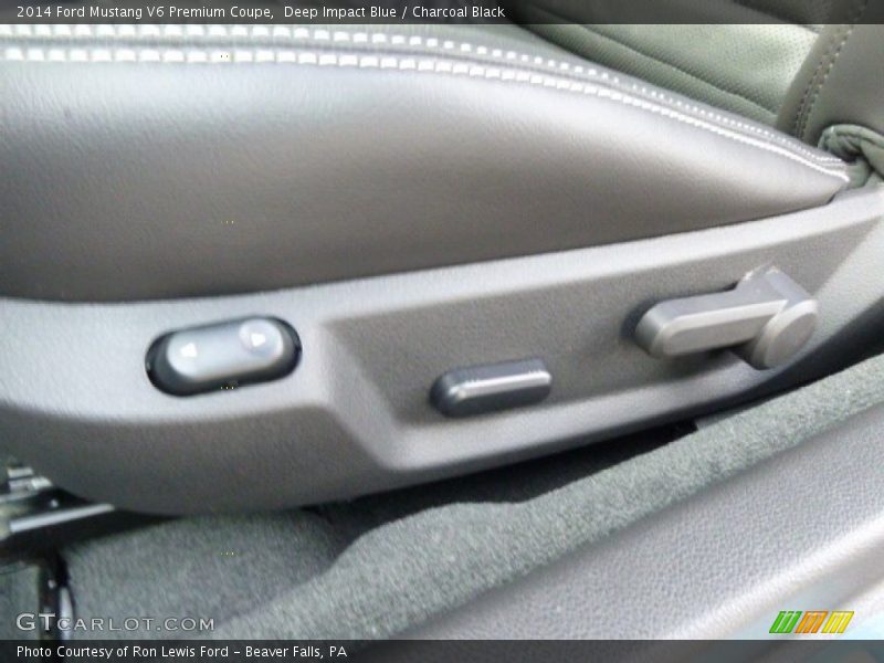 Deep Impact Blue / Charcoal Black 2014 Ford Mustang V6 Premium Coupe