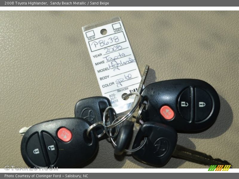 Sandy Beach Metallic / Sand Beige 2008 Toyota Highlander