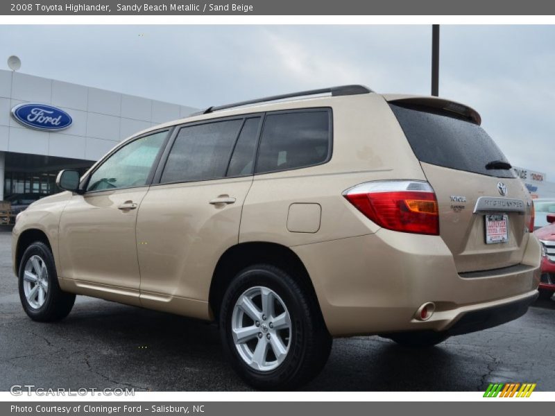 Sandy Beach Metallic / Sand Beige 2008 Toyota Highlander
