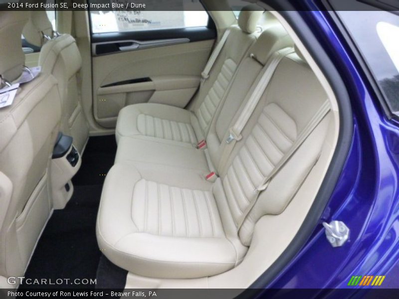 Deep Impact Blue / Dune 2014 Ford Fusion SE