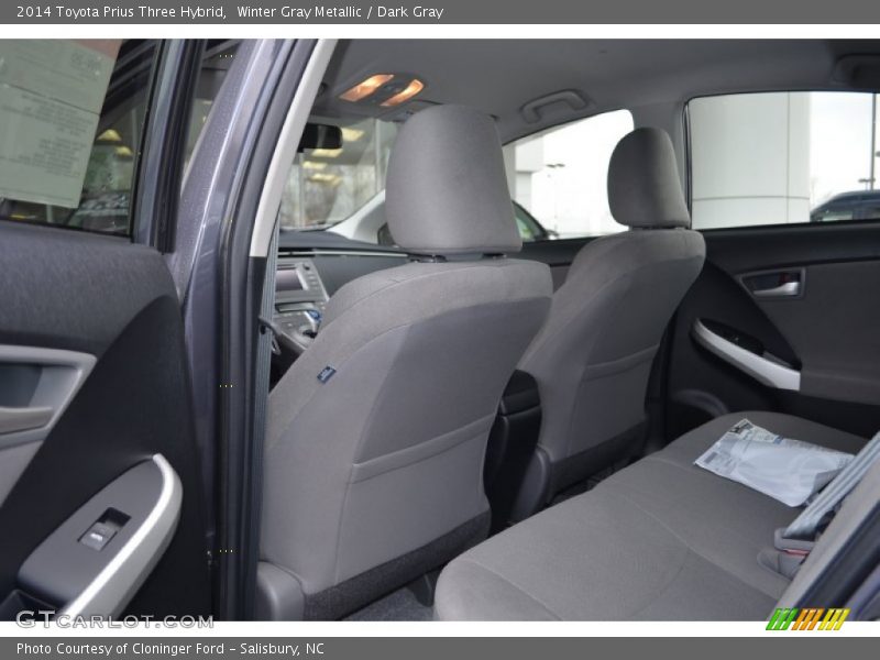 Winter Gray Metallic / Dark Gray 2014 Toyota Prius Three Hybrid