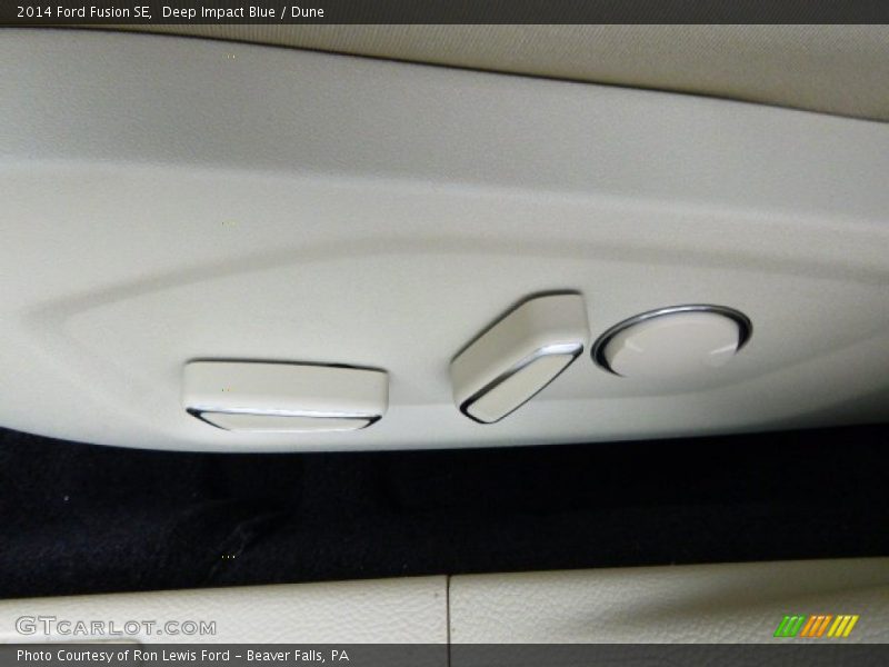 Deep Impact Blue / Dune 2014 Ford Fusion SE