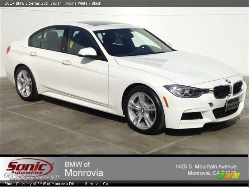 Alpine White / Black 2014 BMW 3 Series 335i Sedan