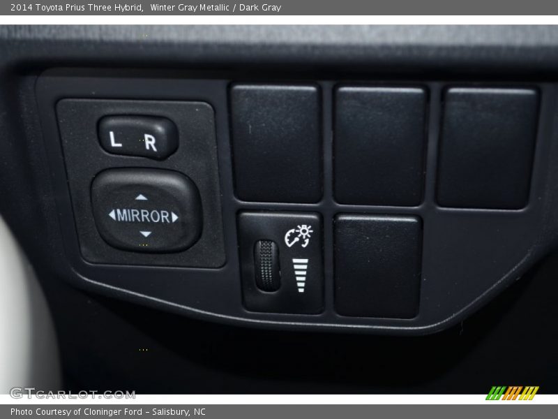 Winter Gray Metallic / Dark Gray 2014 Toyota Prius Three Hybrid
