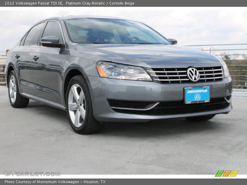 Platinum Gray Metallic / Cornsilk Beige 2013 Volkswagen Passat TDI SE