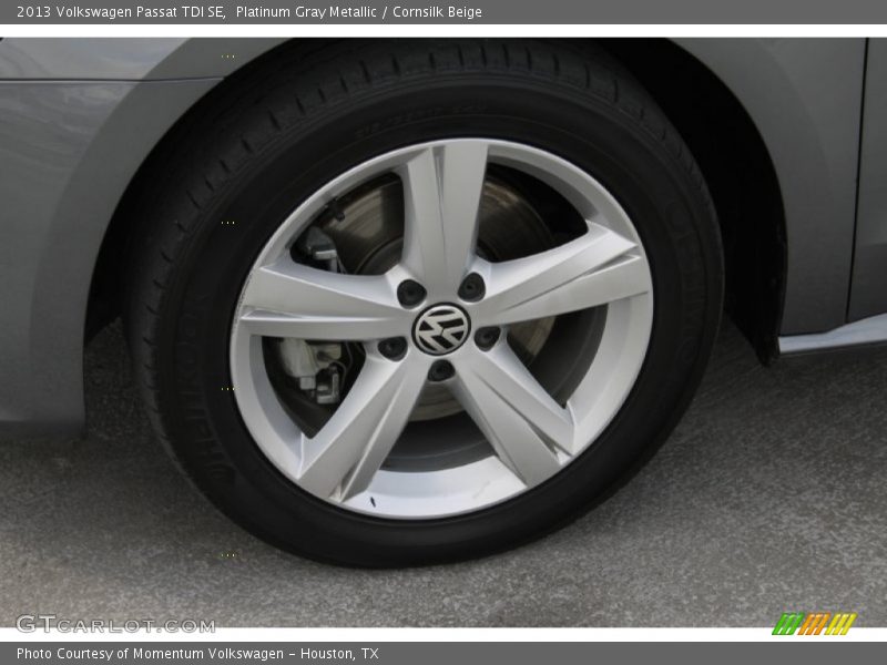 Platinum Gray Metallic / Cornsilk Beige 2013 Volkswagen Passat TDI SE