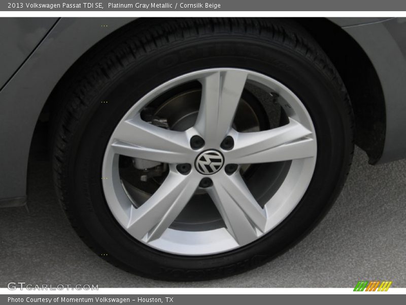 Platinum Gray Metallic / Cornsilk Beige 2013 Volkswagen Passat TDI SE
