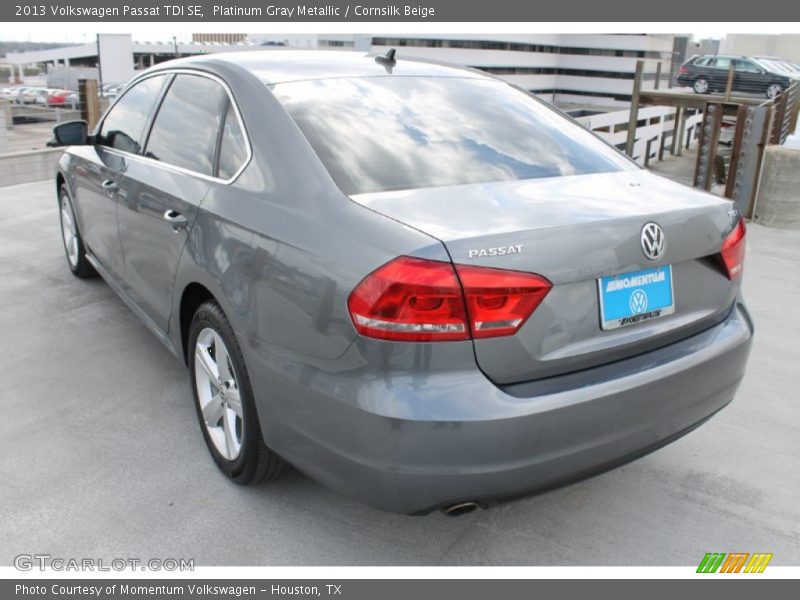 Platinum Gray Metallic / Cornsilk Beige 2013 Volkswagen Passat TDI SE