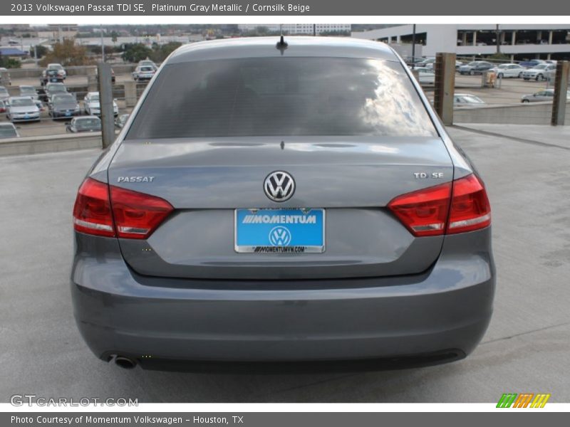 Platinum Gray Metallic / Cornsilk Beige 2013 Volkswagen Passat TDI SE