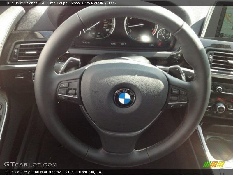 Space Gray Metallic / Black 2014 BMW 6 Series 650i Gran Coupe