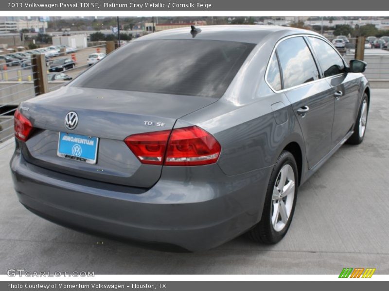 Platinum Gray Metallic / Cornsilk Beige 2013 Volkswagen Passat TDI SE