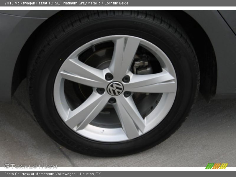 Platinum Gray Metallic / Cornsilk Beige 2013 Volkswagen Passat TDI SE