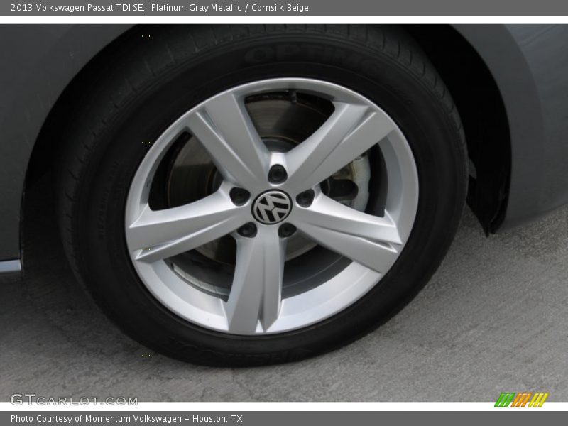 Platinum Gray Metallic / Cornsilk Beige 2013 Volkswagen Passat TDI SE