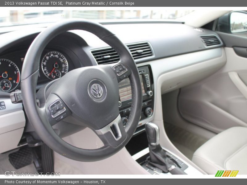 Platinum Gray Metallic / Cornsilk Beige 2013 Volkswagen Passat TDI SE