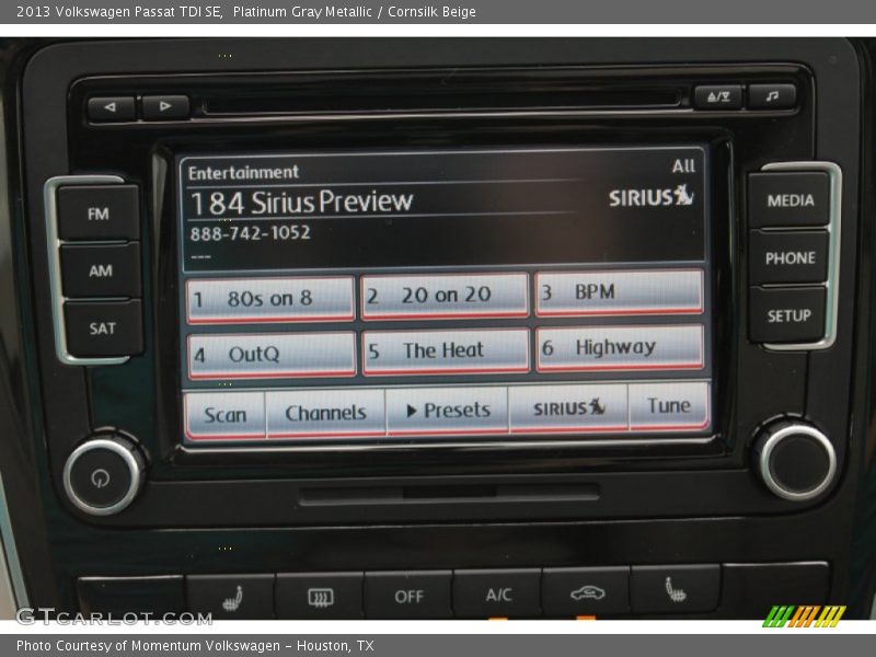 Platinum Gray Metallic / Cornsilk Beige 2013 Volkswagen Passat TDI SE