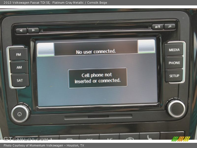 Platinum Gray Metallic / Cornsilk Beige 2013 Volkswagen Passat TDI SE