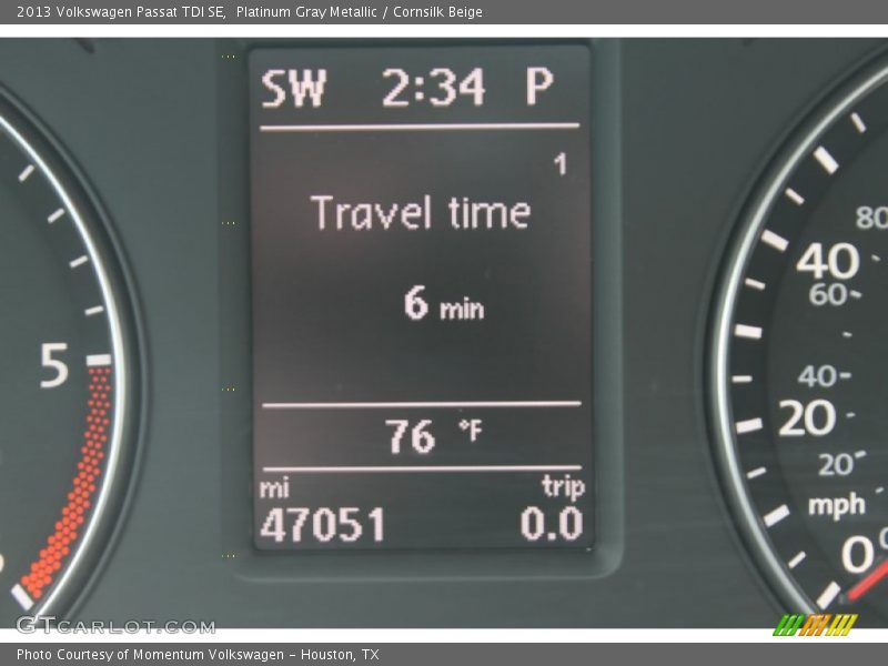 Platinum Gray Metallic / Cornsilk Beige 2013 Volkswagen Passat TDI SE