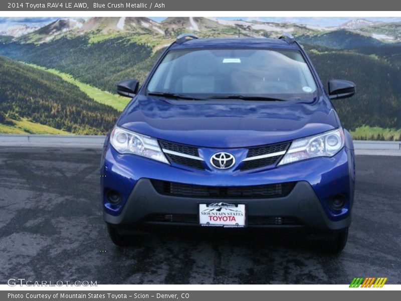 Blue Crush Metallic / Ash 2014 Toyota RAV4 LE AWD