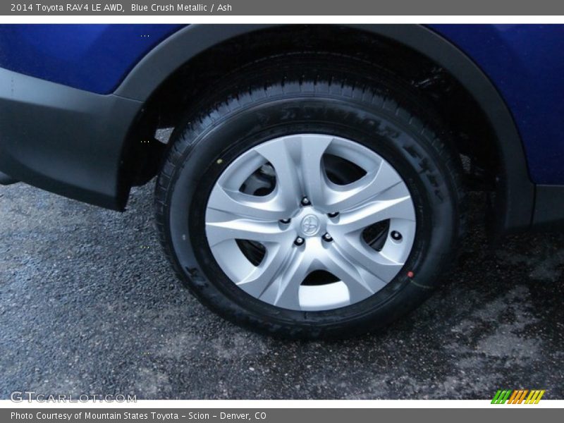 Blue Crush Metallic / Ash 2014 Toyota RAV4 LE AWD