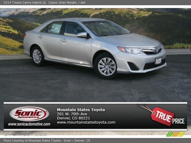 Classic Silver Metallic / Ash 2014 Toyota Camry Hybrid LE