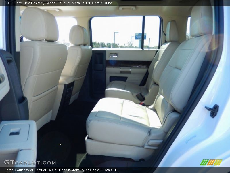 White Platinum Metallic Tri-Coat / Dune 2013 Ford Flex Limited